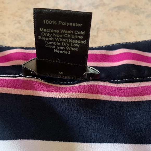 Ann Taylor Fac. Sleeveless Striped Top XS - Picture 3 of 4